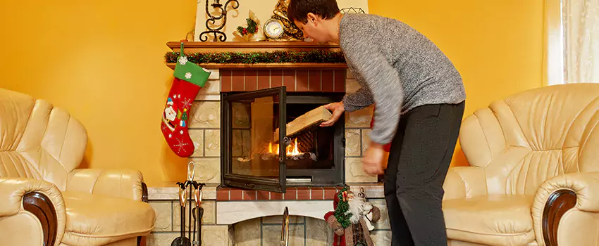 Rusted Metal Fireplace Restoration in Westchester, Illinois